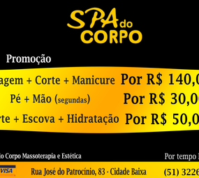 Promoção Spa do Corpo